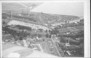 Medemblik, rond 1968
Rechts de voormalige sportvelden.
